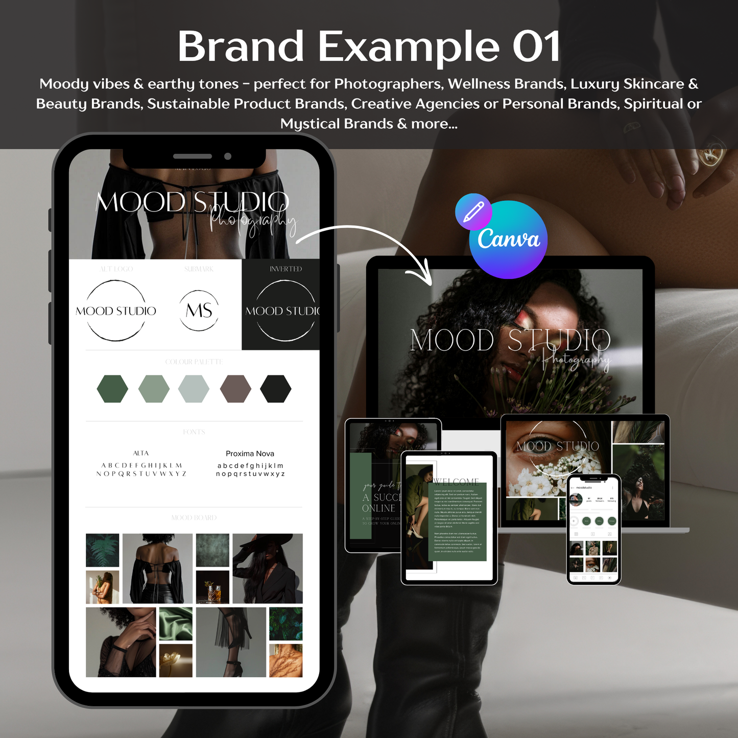 The Beginner's Brand Kit: Your complete DIY guide to branding beautifully - no experience needed.