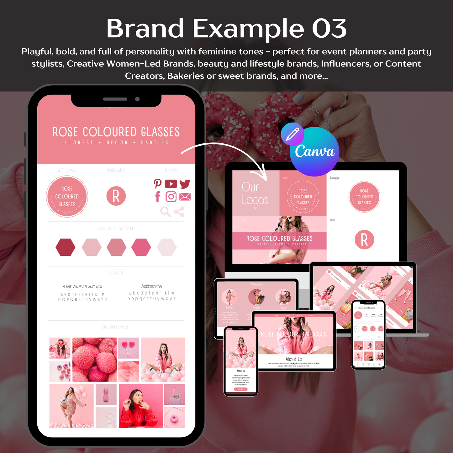 The Beginner's Brand Kit: Your complete DIY guide to branding beautifully - no experience needed.